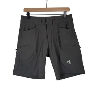 Eddie Bauer First Ascent Shorts Mens 30 Gray Hiking Cargo Technical Pro Guide